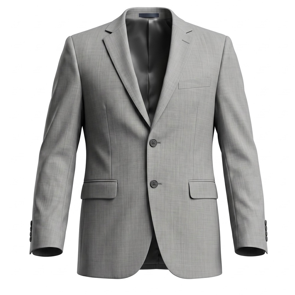 Paul Betenly Ronaldo Mens 38S Light Grey Filarte Wool Sport Coat Blazer